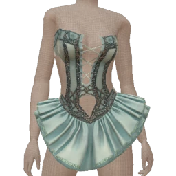 Front Row Blue Floaty Fabric Mini Dress