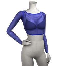 Front Row Stuntin' Mesh Top - Blue