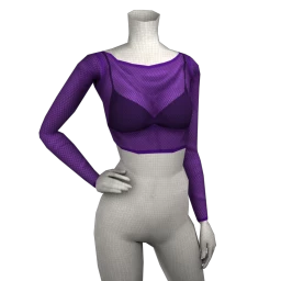Front Row Stuntin' Mesh Top - Purple