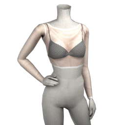 Front Row Stuntin' Mesh Top - White