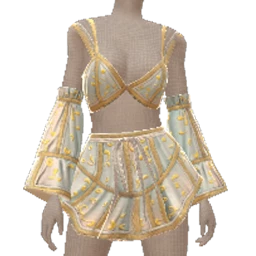 Front Row Gilded Ivory Mini Dress