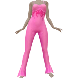 Front Row Flame Sculpting Jumpsuit