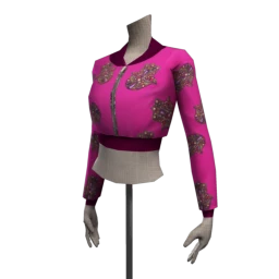 Front Row Groovy Sequined Crop Jacket