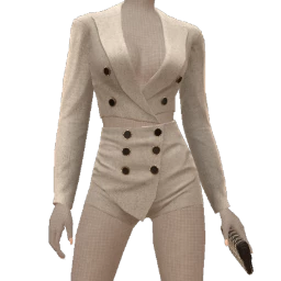 Front Row Light Grey Tweed Rebel Co-Ord