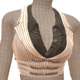 Front Row White Bossline Vest