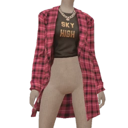 Front Row Sky High Plaid Jacket