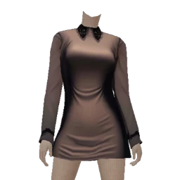 Delirious Smooth Satin Brown Mini Dress