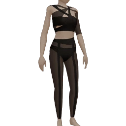 Front Row Baleful Outfit - Black