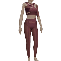 Front Row Baleful Outfit - Maroon