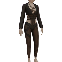 Front Row Overthrown Outfit - Black