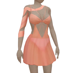 Front Row Ruinous Dress - Orange