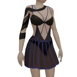 Front Row Ruinous Dress - Black