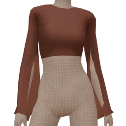 Front Row Split Sleeve Cropped Top