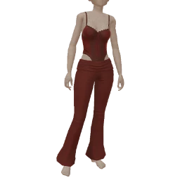 Front Row Burgundy Lace Outfit