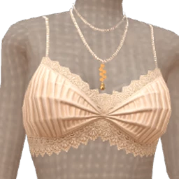 Front Row Pure Cream Silk Bralette