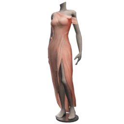 Front Row Misty Rose Velvet Dress