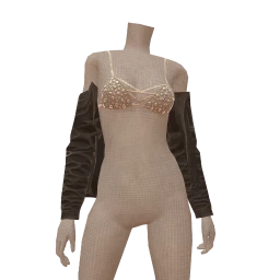 USAesthetics Chic Heart Detail Jacket