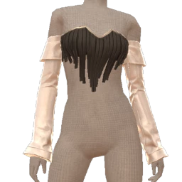 Front Row Tassel Top With White Gloves