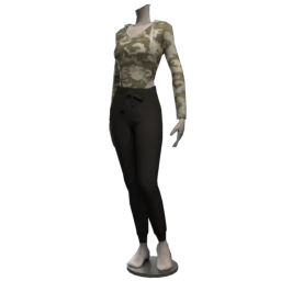 High Leg Hooded Bodysuit