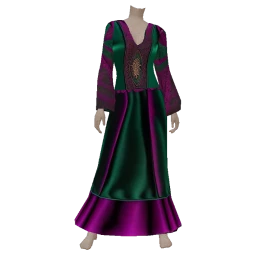 Cosmos Green Velvet Witches Magic Gown
