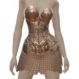 Ikon Metallic Corset Armour Dress
