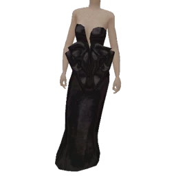 Ikon Black Dalarna Velvet Evening Dress