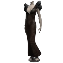 Ikon Dark Lattice Dress