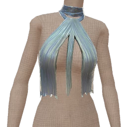 Ikon Elite Blue Fringe Tassel Top