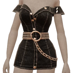 Ikon Elite Black Shine Mini Dress