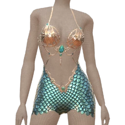Ikon Elite Turquoise Mermaid Sparkle Outfit