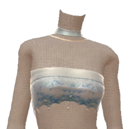 Ikon Elite Ice Blue Metal Armour Bandeau  Top