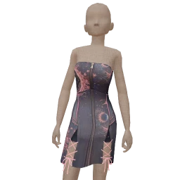 Ikon Elite Moon Print Denim Dress