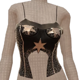 Ikon Elite Celestial Alignment Black Leather Crop