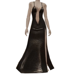 Ikon Elite Black And Silver Evening Dress