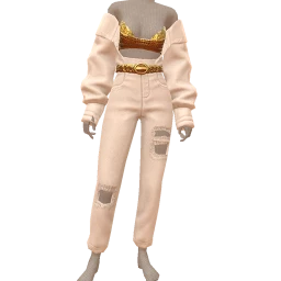 Ikon Elite Cream Denim Luxe Outfit