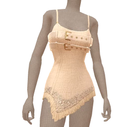 Ikon Elite Cream Tweed Frayed Sparkle Dress