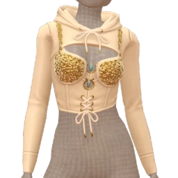 Ikon Elite Cream Corset Sweater