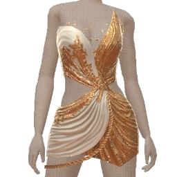 Ikon Elite Gold Embroidery Luxury Dress