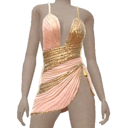 Ikon Elite Pink Luxury Pleated Dress