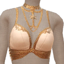 Ikon Elite Twinkle Gold Chain Top