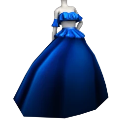 Ikon Elite Cross Over Evening Dress (Blue)