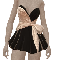 Ikon Elite Jewel Bow Pleated Dress