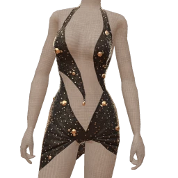 Ikon Elite Satin Starlight Cut Out Dress