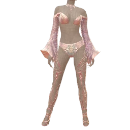 Ikon Elite Full Fantasy Bodysuit With Sleeves, Nails, And Leg Gem Work