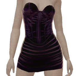 Ikon Elite Purple Velvet Corset Dress 