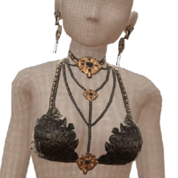 Ikon Elite Black Chain Vesper Bralette