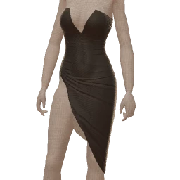 Ikon Elite Black Wet Look Dress