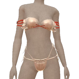 Ikon Elite White Silk Frill Bikini