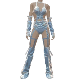 Ikon Elite Baby Blue Strappy Outfit