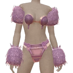 Ikon Elite Fur Trimmed Glittery Bikini